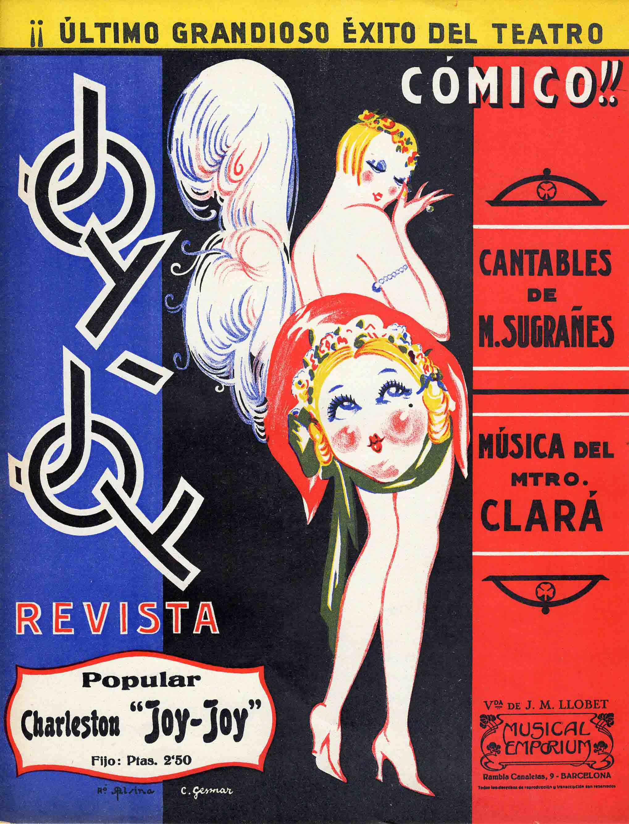 Joy-Joy. Revista. Charleston. Ultimo grandioso exito del teatro comico